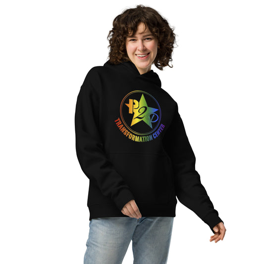 P2P Rainbow oversized hoodie
